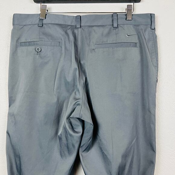 Nike Golf Zip Front Pants Dri Fit Grey Athletic Sport - 36x32 - Picture 4 of 4